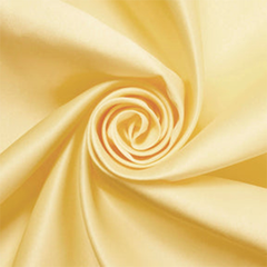 Premium Light Yellow— Charmeuse Satin Material—100% Polyester—High-Quality—Long-Lasting—Sold by The Yard