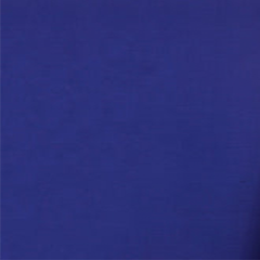 A swatch of solid royal blue color rayon challis fabric. buy online at BeautifulWindowsElgin.com