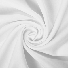 White Rayon Challis Fabric 100% Rayon 53/54" Wide —Available by the Yard—Nationwide Shipping