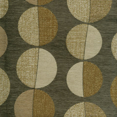 Glen Geo Circles—All-Purpose Fabric—Latte Browns—100% Polyester—Sold by the Yard—52" Inches Wide