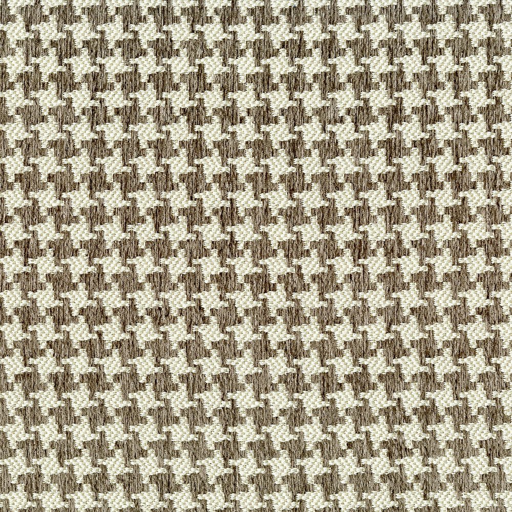 Latte Brown Houndstooth Upholstery 100% Polyester 54" Wide | Offered by BeautifulWindowsElgin.com—A trusted U.S. online fabric store