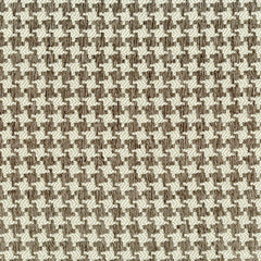 Latte Brown Houndstooth Upholstery 100% Polyester 54" Wide | Offered by BeautifulWindowsElgin.com—A trusted U.S. online fabric store