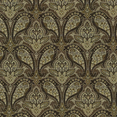 Brown multi-purpose fabric with a paisley pattern | Offered by Beautiful Windows Elgin, a trusted U.S. online fabric store located in Columbia, SC.—with nationwide shipping.