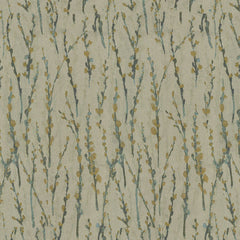 Grey Green Blue Home Décor Fabric by the Yard | Poly Rayon 54