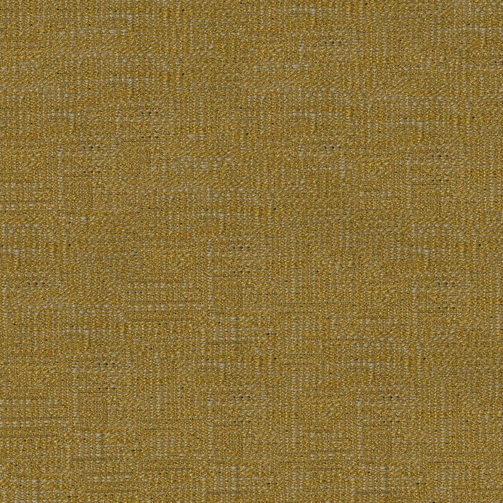 Close-up of premium gold upholstery fabric featuring a plain and texture, available for purchase by the yard. Beautiful Windows Elgin