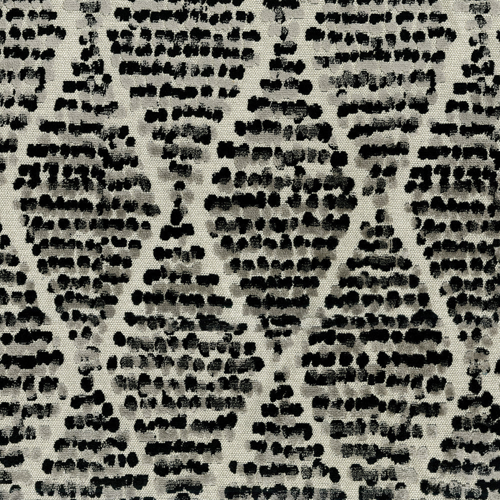 Bella Cut Velvet Black-Grey Fabric – Luxurious Rayon Blend Upholstery Fabric—Beautiful Windows Elgin