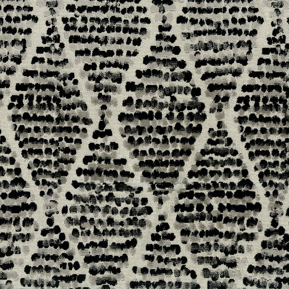 Bella Cut Velvet Black-Grey Fabric – Luxurious Rayon Blend Upholstery Fabric—Beautiful Windows Elgin