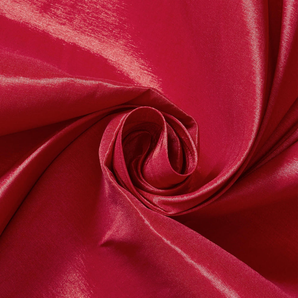 Ruby red taffeta fabric for fashion and décor| Buy online at BeautifulWindowsElgin.com