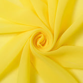Edris Chiffon—Neon Yellow—Width 58/60" Wide—Polyester Chiffon—Ideal for Apparel—Sold by the Yard