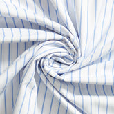 Light Blue Pinstripe Shirting Poplin Fabric| Beautiful Windows Elgin