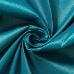 Teal Plain Weave Taffeta Fabric by the Yard | Polyester Blend