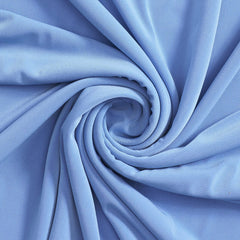Light denim blue cotton jersey knit fabric sold by the yard |sold by BeautifulWindowsElgin.com