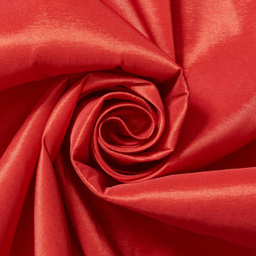 Fiery Glow Red—65 Polyester-35% Cotton—Stretch Taffeta Material—Ideal for Apparel—Sold by the Yard