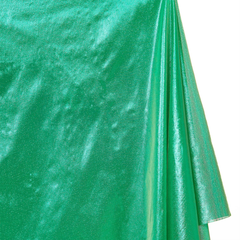 Close-up of green fabric with a textured surface