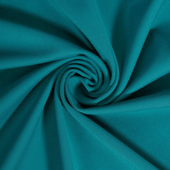 French Teal—Polyester Blend Fabric—Smooth Texture—Sold by The Yard—58/60 Inches Wide