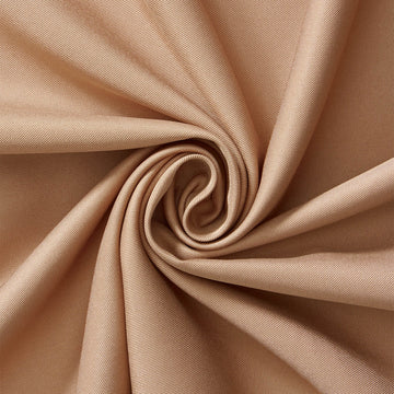 Designers—Khaki—100% Polyester—Width 59/60"Inches Wide— Ideal For Garments—Sold by The Yard