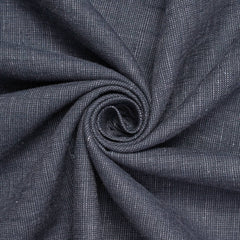 Keaton Two-Tone Linen Fabric—Navy Blue Lilac—Poly/Linen Blend