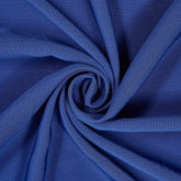 River Royal Blue Crinkle Polyester Fabric | 60" Wide