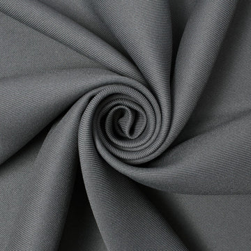 DESERT CHARCOAL-GREY POLYESTER GABARDINE MATERIAL