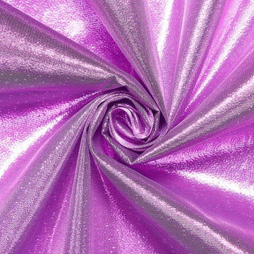 Decorative Aster Rose Violet —Tissue Lame Material-60 Inches—Wide Tissue Lamé Material—49% nylon and 51% metallic—Nationwide Shipping