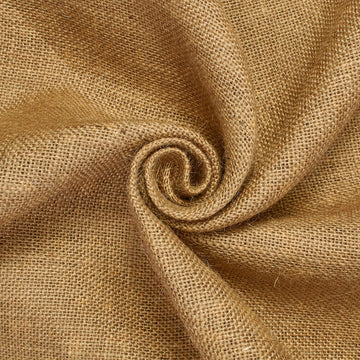 Botanic Khaki —Burlap Standard Jute Fabric—100% Polyester—Sold by The Yard—Width 52" Inches Wide