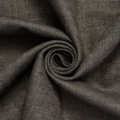 Charcoal beige cotton poplin fabric—fabric sold by BeautifulWindowsElgin.com