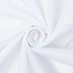 White Cotton Polyester Broadcloth-58/60" Wide—Width 57/58 Inches Wide—Sold by the Yard — Nationwide Shipping Available.