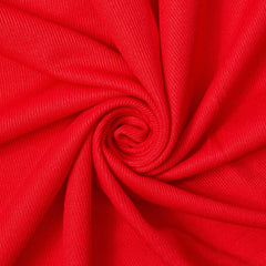 Yulee Red Doux—French Rib Knit Material—95% Polyester and 5% Spandex—57/58 Inches Wide— Sold by the Yard