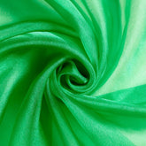 Kelly green organza fabric for weddings and décor |sold by BeautifulWindowsElgin.com
