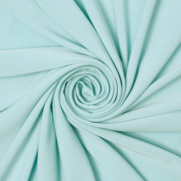Soft Cotton Sewing Fabric —Light Blue Color—95% Polyester, 5% Spandex—ITY Knit Jersey Fabric—Available for Nationwide Shipping