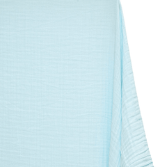 Light blue fabric texture on a white background
