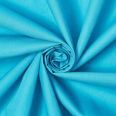 Turquoise Dressmaking Fabric by the Yard | Poly-Cotton Blend