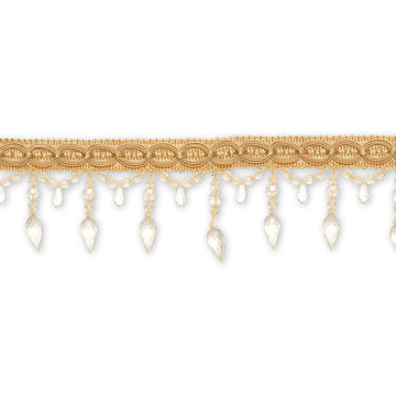 Premium Tassel Fringe—Ribbon 1"Inches—Light Yellow —Length 1.25 Inches—Width: 4.5 inche—Sold by the Yard