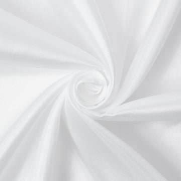 White Silky Habotai Clothing Lining -45 Inch-Wide—Width 57/58 Inches Wide—Sold by the Yard — Nationwide Shipping Available.