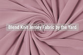 Turquoise polyester blend knit jersey fabric by the yard | Sold by beautifulwindowselgin.com