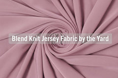 Turquoise polyester blend knit jersey fabric by the yard | Sold by beautifulwindowselgin.com