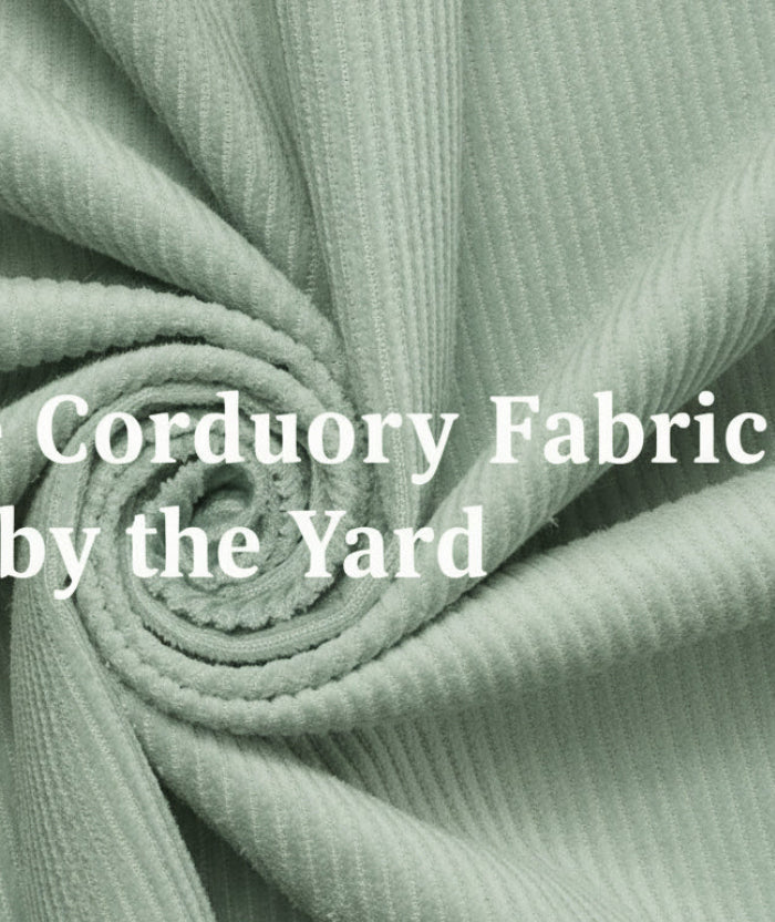 Bone Hue Corduroy|0.75mm Thick Material|59/60-Inch-Wide Fabric |Beautiful Windows Elgin USA