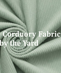 Bone Hue Corduroy|0.75mm Thick Material|59/60-Inch-Wide Fabric |Beautiful Windows Elgin USA