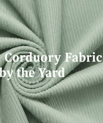 Bone Hue Corduroy|0.75mm Thick Material|59/60-Inch-Wide Fabric |Beautiful Windows Elgin USA