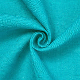 Turquoise burlap jute fabric by the yard| sold by the BeautifulWindowsElgin.com
