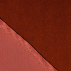 High-Fashion Rust—Stretch Velvet Fabric—90% Polyester, 10% Spandex— 60/61 Inches—20% Vertical