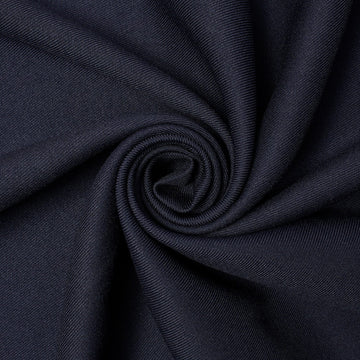 Gabardine Material—Navy Blue Polyester—Garments & Uniform—Smooth Texture—Sold by The Yard—58/60 Inches Wide