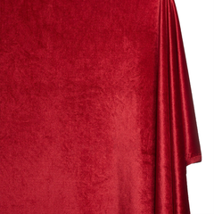 Red fabric with a textured surface on a white background| Order online at BeautifulWindowsElgin.com