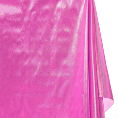 Close-up of pink fabric with a subtle pattern on a white background