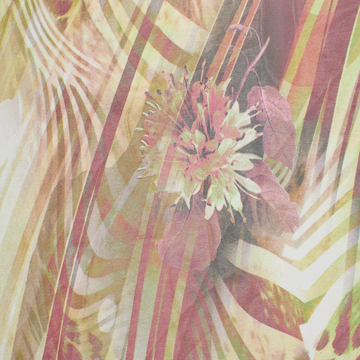 SAVANNAH ABSTRACT JUNGLE PRINTED CHIFFON MATERIAL