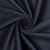 Standard Wale Corduroy Navy Blue Material—90% Cotton, 10% Spandex— 60/61 Inches—20% Vertical—Sold by the Yard