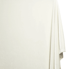 Off-White Stretch Velvet Fabric by the Yard | 60/61″ Wide