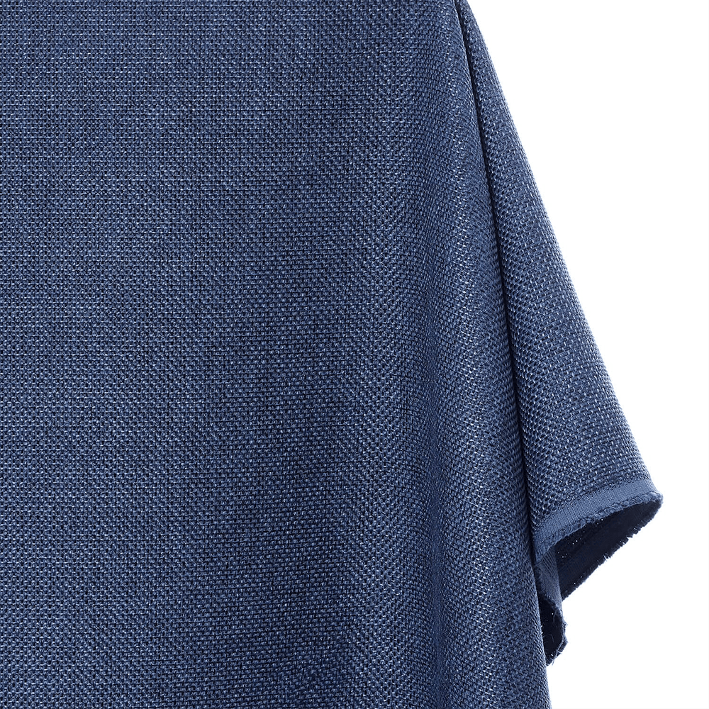 Textured blue fabric with a white background — Sold by BeautifulWindowsElgin.com