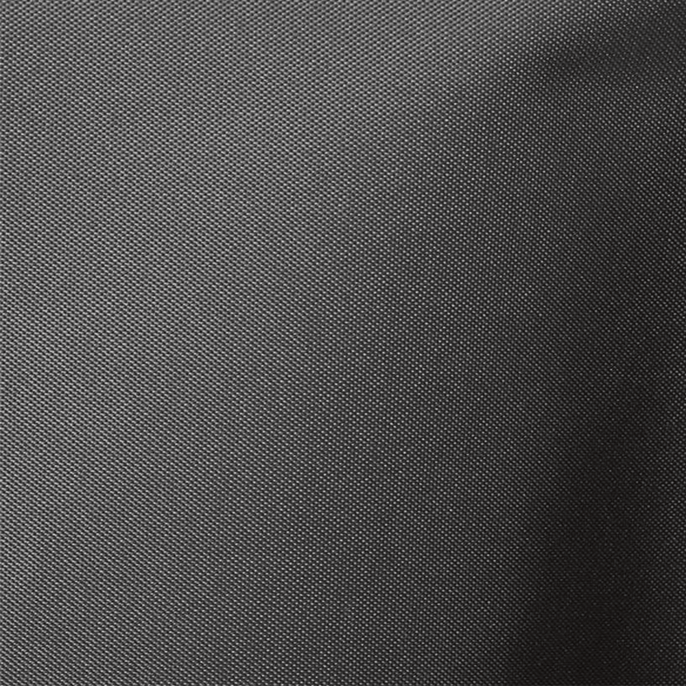 Close-up view of a grey waterproof outdoor canvas fabric showing texture and weave.
