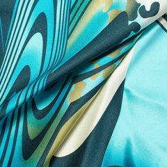 Chateau Charmeuse Fabric—Ocean—for Animal Print—100% Polyester—Width 58/60 Inches—Available by the Yard